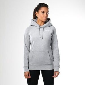 Gymshark Crest Pullover Hood Grey Medium Brand New
